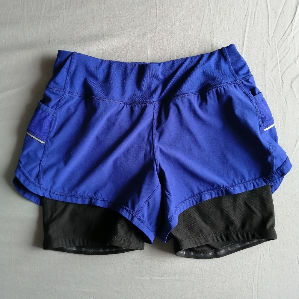 Athleta Ready Set 2 in 1 Running Shorts